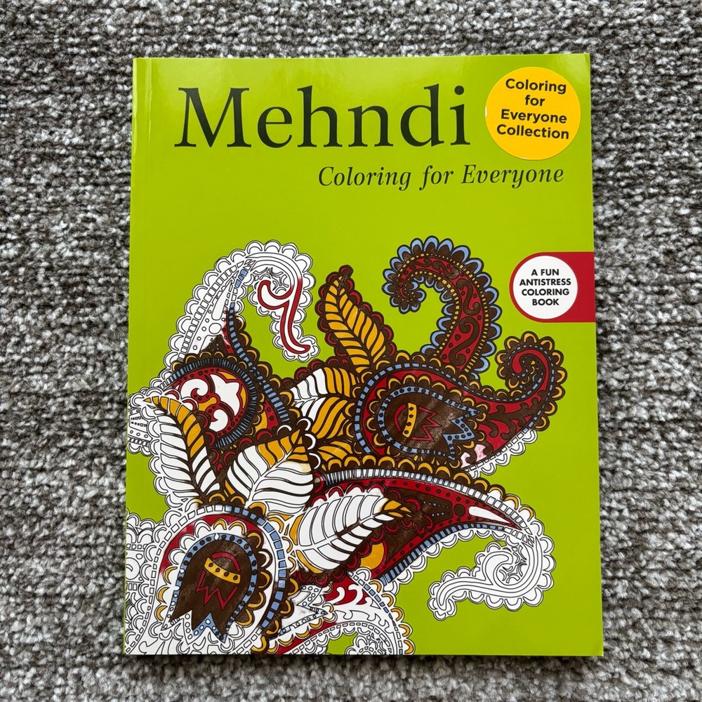 Mehndi Adult Coloring Book